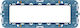 Vimar Arke Switch Support Base 7M with Screws in Blue Color 19617