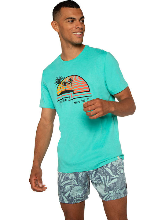 Protest Haswell Men's Short Sleeve T-shirt Ocean Breeze