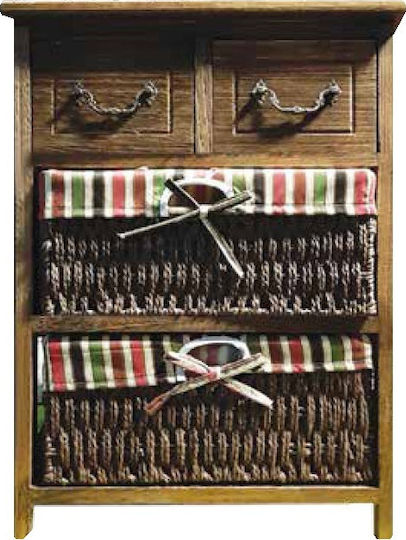 Rustic Kleine Aufbewahrungsmöbel Schubladen M40xB30xH58cm Rustic Kleine Aufbewahrungsmöbel Schubladen M40xB30xH58cm