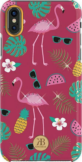 Kingxbar Blossom with Swarovski Crystals Back Cover Plastic Multicolour for iPhone X / Xs