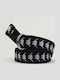 Bandabelt Damen Gürtel Schwarz
