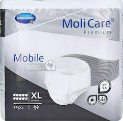 Hartmann MoliCare Premium Mobile За Тежка Инконтиненция Пелени Бельо XLarge 14 Броя