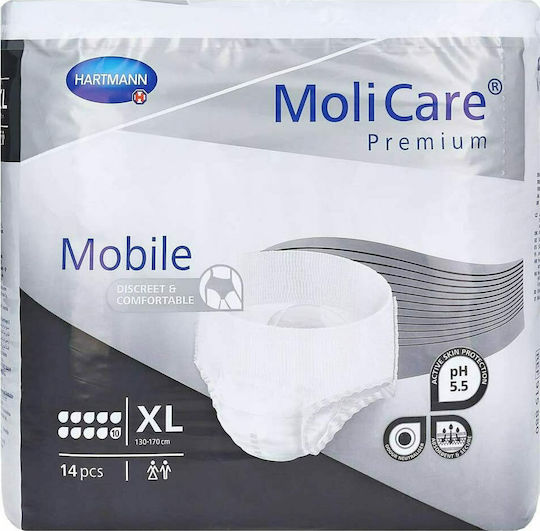 Hartmann MoliCare Premium Mobile Heavy Leakage Πάνες Βρακάκι Ακράτειας XLarge 14τμχ