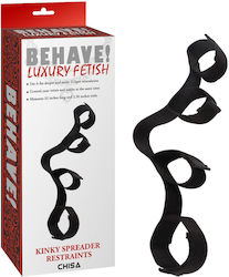 Chisa Novelties Behave! Luxury Fetish Immobilization Straps in Black Color