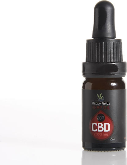 Happy Fields Cannabis Oil 20% CBD Hemp Oil 2000mg with 20% CBD 10ml