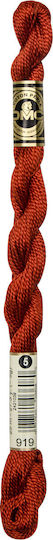 DMC Κλωστή Κεντήματος Μουλινέ Cotton Perle 115 No5 Βαμβακερή Καφέ 919 25m Στριφτή 25μ.