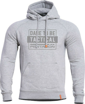 Pentagon Phaeton "Dare To Be Tactical" Hoodie Hanorac Melange în culoarea Gri K09021-DT-16