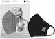 Neqi Re-Useable Face Masks Black Small/Medium 3τμχ
