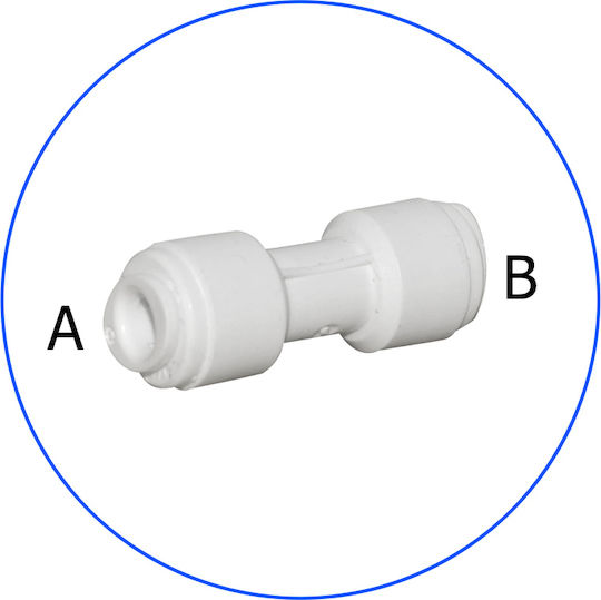 Aqua Pure In-Line AQ-A4UC4-W Sicherheitsverschluss Adapter für Wasserfilter