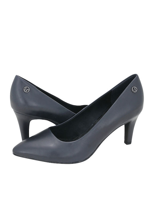 Anatomic Pointed Toe Navy Blue Heels