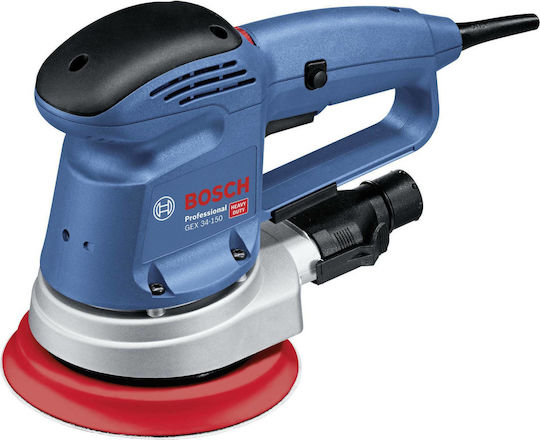 Bosch GEX 34-150 Electric Eccentric Sander 150mm Electric 340W with Speed Control and with Suction System 0601372800