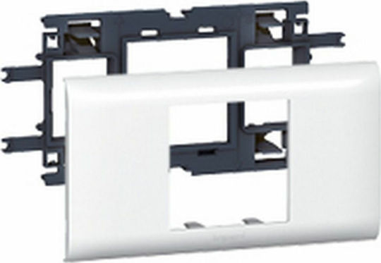 Legrand Mosaic Accesoriu Canal Bază de suport pentru 2 elemente cu capac de 65mm 010952