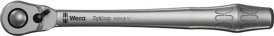 Wera Ключове 8004 B Zyklop Metal 72 Зъба с Каре 3/8" Дължина 22.2cm.