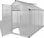 vidaXL 41317 Greenhouse with Aluminum Frame 2.42x1.9x1.95m