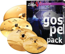 Zildjian Becken-Sets A Custom Gospel Cymbal Set (14" Hi-Hat, 17" Crash, 18" Crash, 21" Ride)