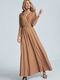 Figl M705 Maxi Dress Wrap Beige 147928