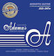 Adamas Nuova Coated Set of Phosphor Bronze Acoustic Guitar Strings 10 - 47 Extra Light