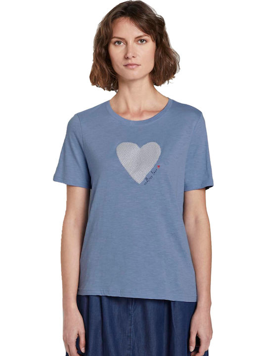 Tom Tailor Women's T-shirt Blue 1019452-12819