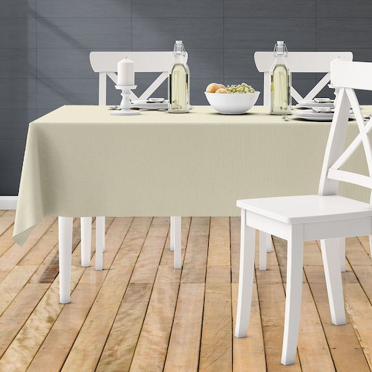 Lino Home Tischtuch Renas 250 Cream 140x180cm