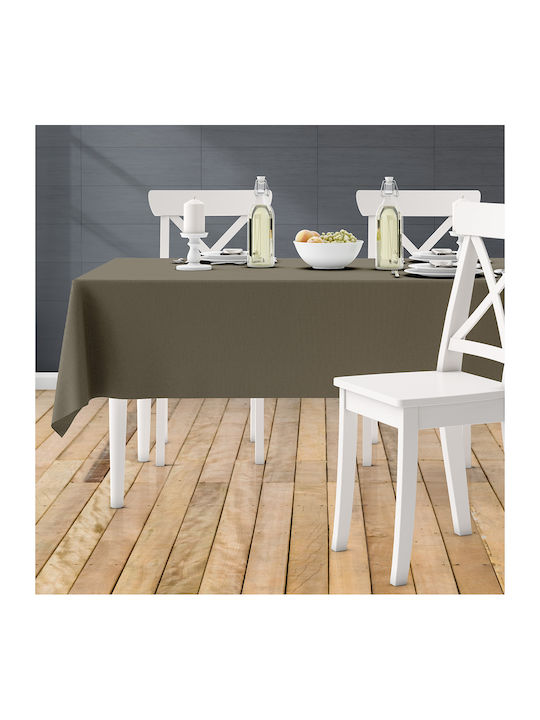 Lino Home Tablecloth Renas 200 Coffee 140x140cm