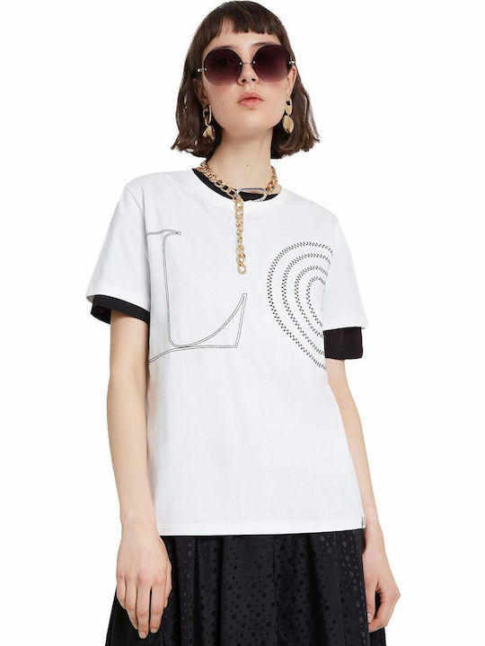 Paris Γυναικείο T-shirt Λευκό