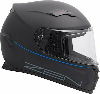 Zen ZN-820 Full Face Helmet Μαύρο/Μπλε Ματ 31782051