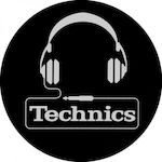 Technics Slipmat από Τσόχα Technics Slipmats Headphone Set of 2 με Σχέδιο