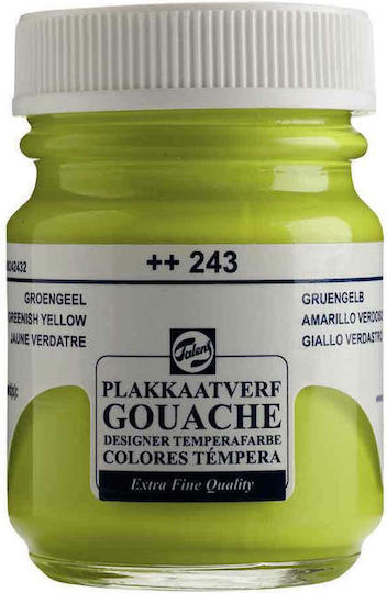 Royal Talens Extra Fine Tempera Paints Greenish Yellow 243 in Jar 50ml 1pcs