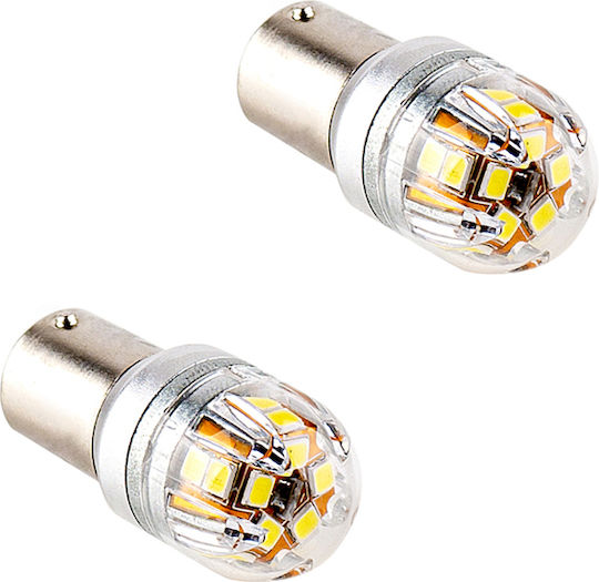 Autoline Λάμπες Αυτοκινήτου BA15S LED 12-24V 2τμχ