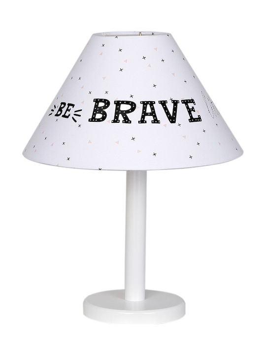 Funna Baby Παιδικό Φωτιστικό Πορτατίφ Be Brave Λευκό 10x29x40εκ.