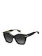 Marc Jacobs Women's Sunglasses with Black Horn-Rimmed Frame and Grey Gradient Lenses MJ1000/S 807/9O