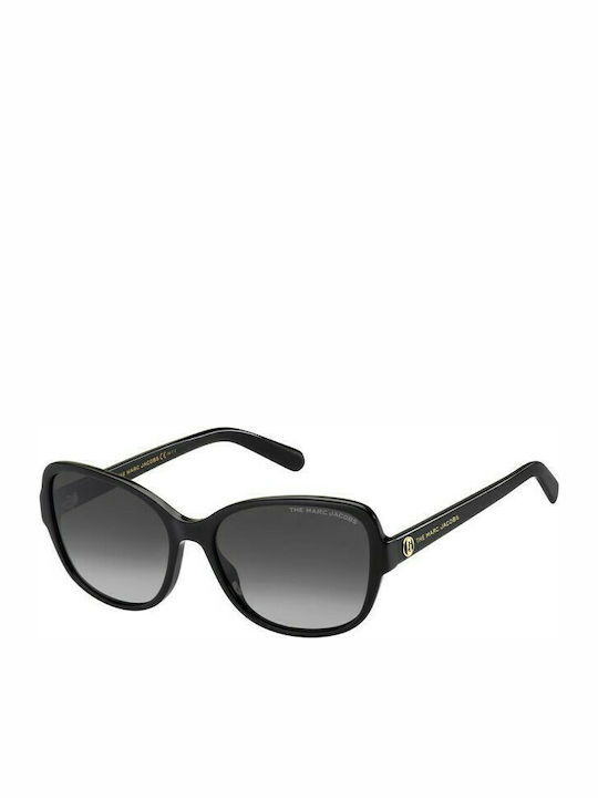 Marc Jacobs Women's Sunglasses with Black Plastic Frame and Black Gradient Lens 528/S 2M2/WJ