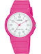 Lorus Kids Analog Watch with Rubber/Plastic Strap Pink