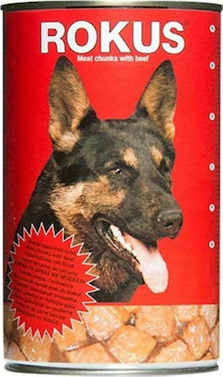 Rokus Wet Food Dogs in Cans with Calf 12x1250gr