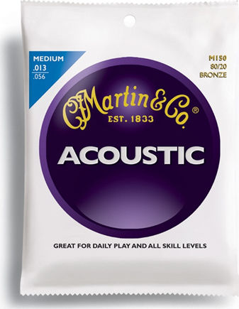 Martin The Originals Einstellen Χορδών 80/20 Bronze Akustikgitarrensaiten 13 - 56" Medium