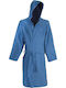 Vaquita 66726 Blue Swimming Bathrobe Suede Microfiber