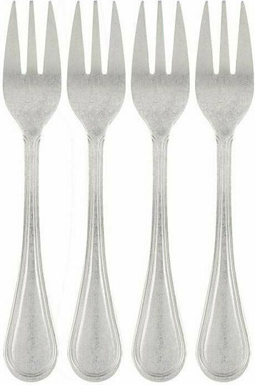 Inox Fruit/Dessert Fork Set Silver 4pcs