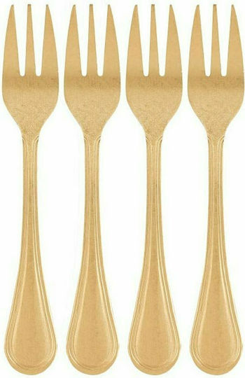 Inox Fruit/Dessert Fork Set Gold 4pcs