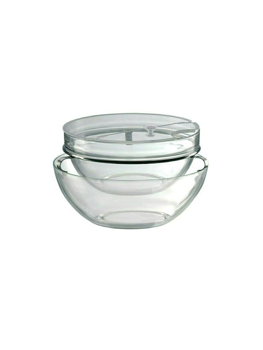 Abert Plastic Salad Bowl Transparent 23x23cm