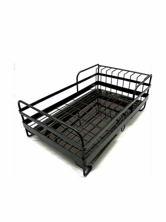 Homestyle Dish Drainer Metallic in Black Color 39.5x24x15cm