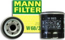 Mann Filter W68/3 Φίλτρο Λαδιού Αυτοκινήτου για Toyota/Lexus/Citroen