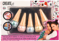 Canenco Create It Ice Cream Kids Nail Polishes 5pcs