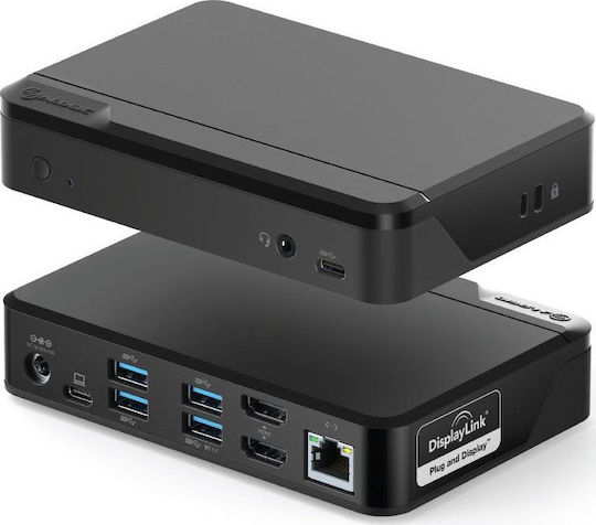 Alogic USB-C Docking Station με Ethernet Μαύρο (DUTHD)