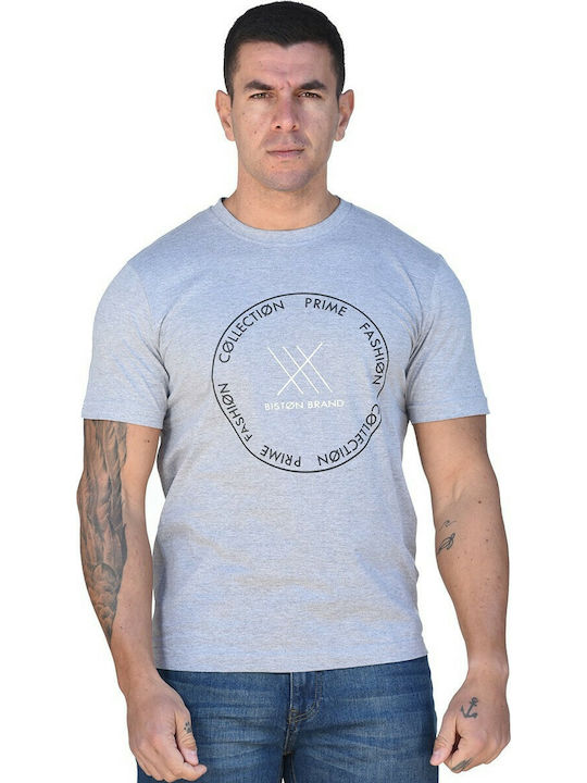 Biston Herren T-Shirt Kurzarm Gray