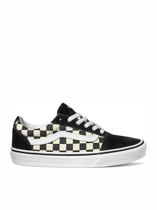 Vans Ward Checkerboard Γυναικεία Sneakers Λευκά