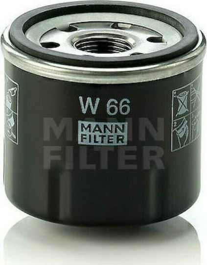 Mann Filter Car Oil Filter W 66 for Renault Φίλτρο Λαδιού Αυτοκινήτου για Renault/Kangoo/Twingo-Nissan Kubistar