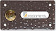Zogometal 225 Complete Wall Push Bell Button with Frame Ρουστίκ Brown