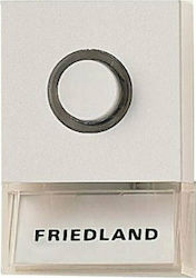 Friedland D 723 Μπουτόν Κουδουνιού σε Λευκό Χρώμα