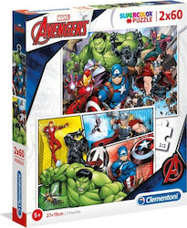 Marvel Avengers 2x60pcs Clementoni