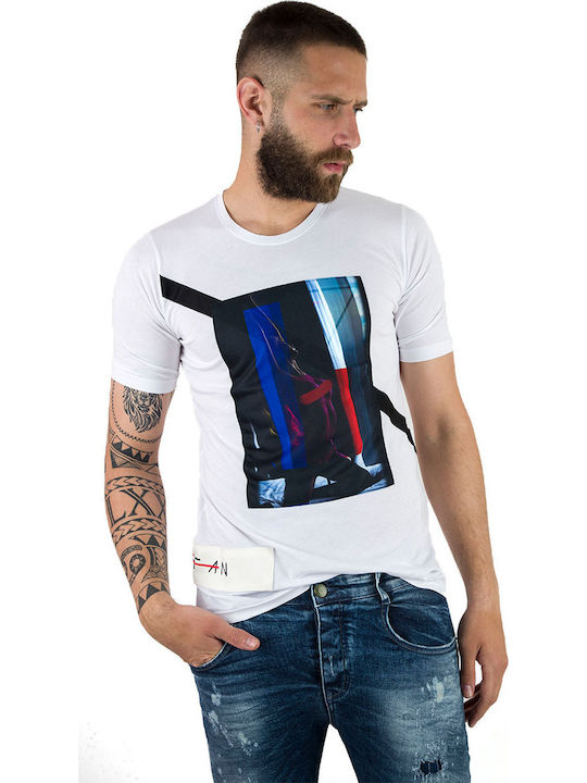 Stefan Fashion T-Shirt White Multi
